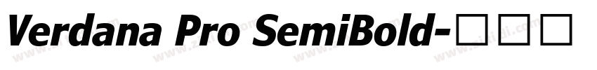 Verdana Pro SemiBold字体转换